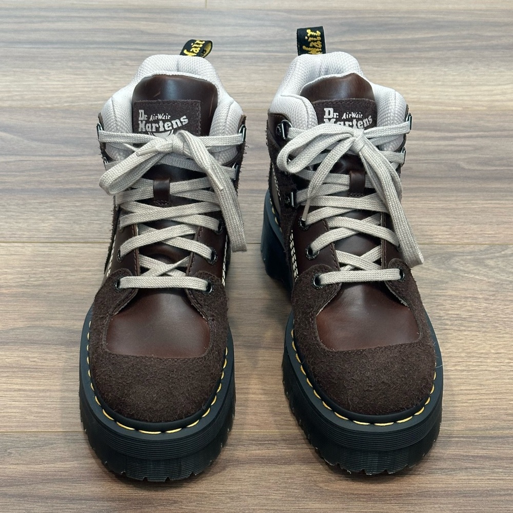 Dr. Martens Zuma Hiker Leather & Suede Hiker Style Boots in Brown Size 8 - Picture 4 of 13